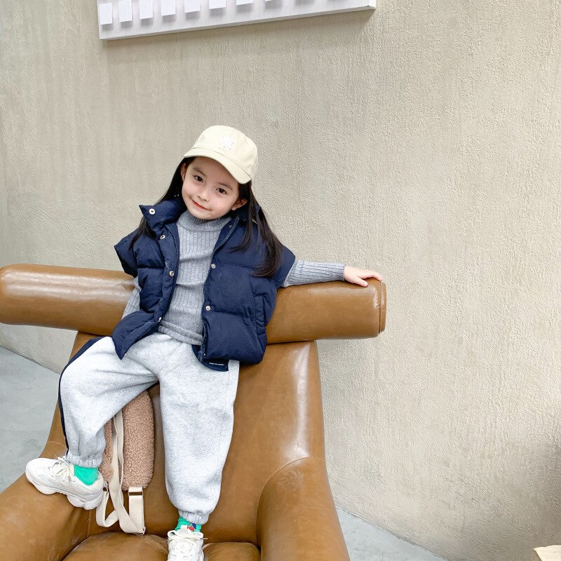 Winter Neue Koreanische Ausführung Hand Gestopft Baumwolle Mit Kapuze Jacke Warme Verdickt Weste für niedlichen Baby Jungen und Mädchen