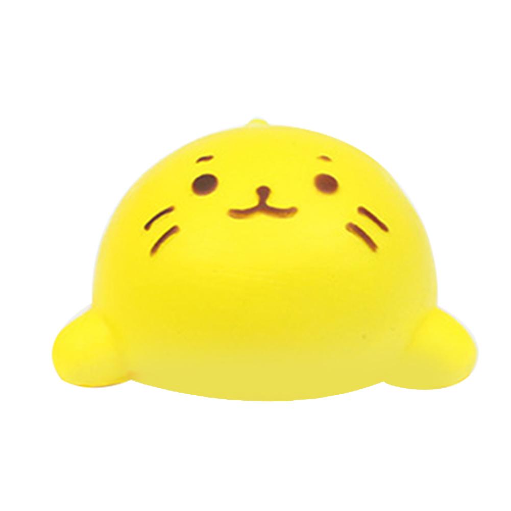 Langzaam Stijgende Kawaii Zachte Squishies Rebound Met Brood Koord PU Squishies Squeeze Stress Healing Speelgoed Simulatie Kat Hoofd: B