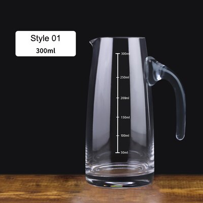 Hushållssprit distributör rött vin alkoholiserare glas trumpet hälla flaska med skala delar flaska: 300ml stil 01