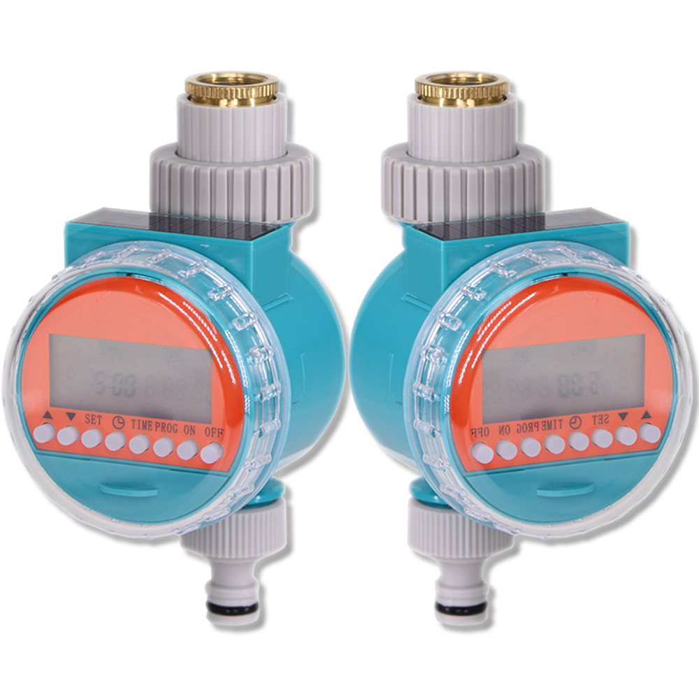 Irrigation Waterproof Solar Automatic Electronic Water Timer LCD Greenhouse Irrigator Watering Controller System