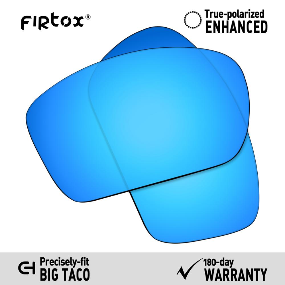 Firtox true  uv400 polarisoidut linssit korvaavat oakley big taco  oo9173 aurinkolasit (vain yhteensopiva linssi) - useita värejä: Sininen polarisoitunut