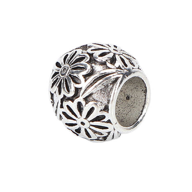 Dreadlocks Kraal Bloem Patroon Baard Kralen Prachtige Sieraden Diy Elegante Mannen Vrouwen Voor Party Voor Armband