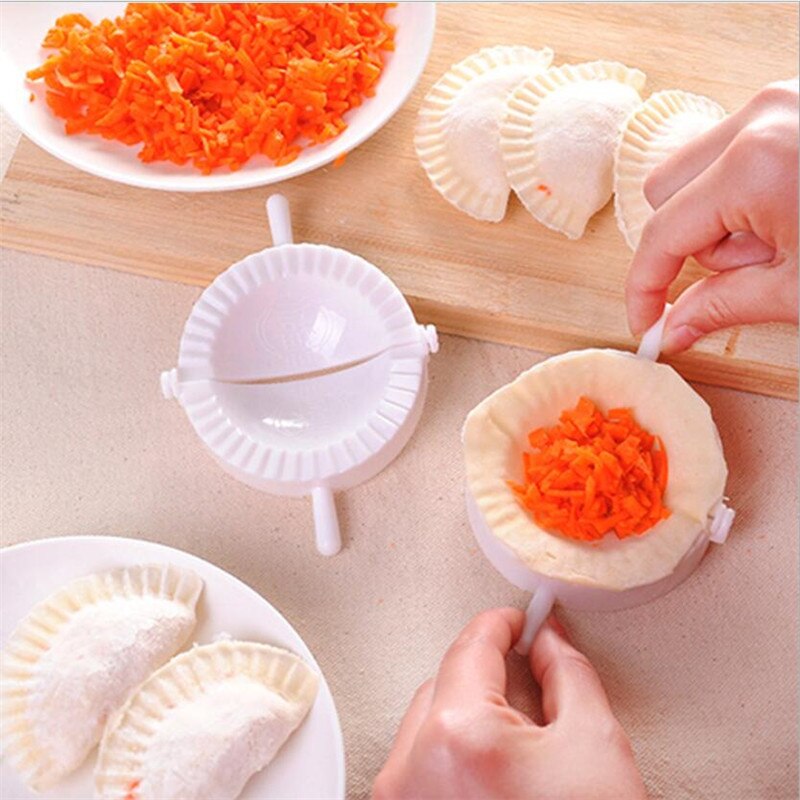 3PCS/SET Kitchen Dumpling Molds plastic Dough Press Dumpling Pie Ravioli Mould Cooking Pastry Chinese Food Jiaozi Maker