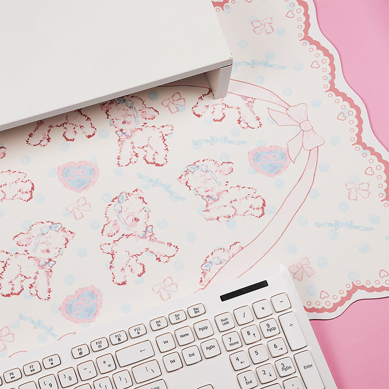 Grote Gaming Muismat Schattig Klein Lam Grote Bureaumat Kantoortafel Muismat Kawaii Waterbestendig Antislip Laptop Bureau Accessoires
