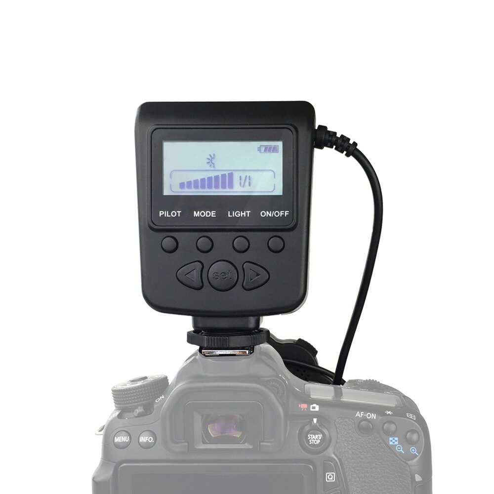 Flash Speedlite SL102C Macro Anillo de luz LED con anillo adaptador para Nikon D5100 D3100 Series Canon 5D Mark II 7D 10D Olympus