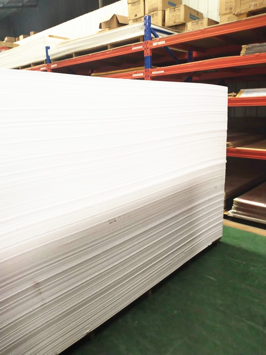 White styrene plastics ABS plate thickness 1mm/2mm is used to model the diy handmade100*200mm