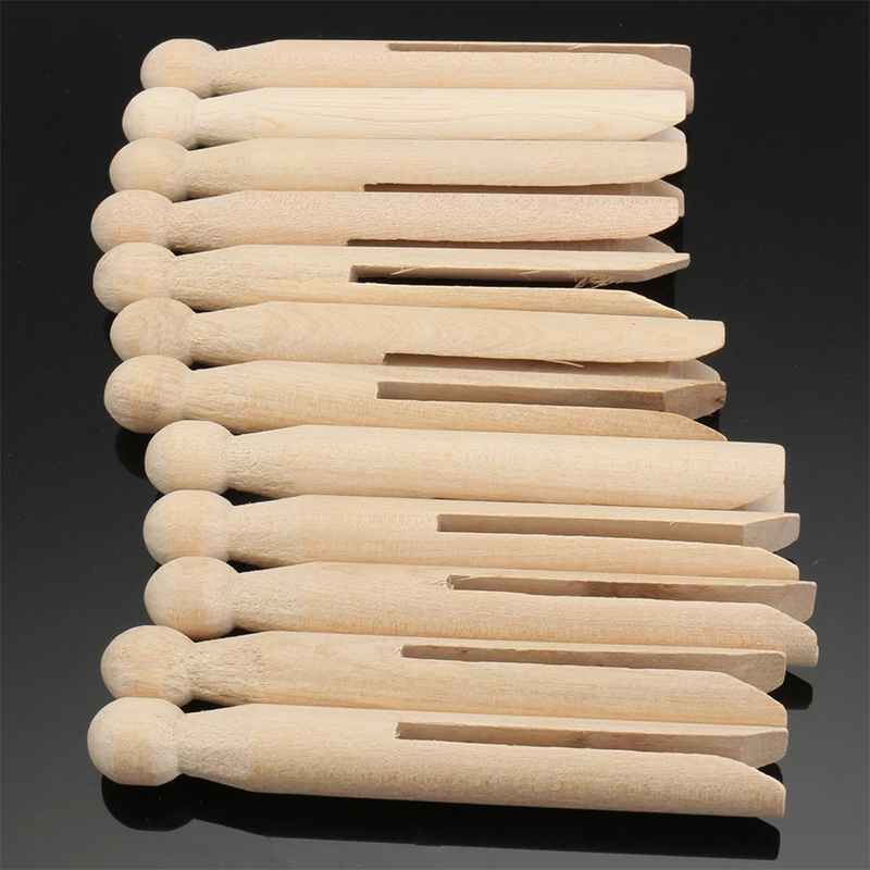 25 Stuks 11Cm Hout Dolly Peg Hout Wasknijpers Pinnen Traditionele Dolly Houten Wasknijpers Wasknijpers Wasknijpers Ambachten levert