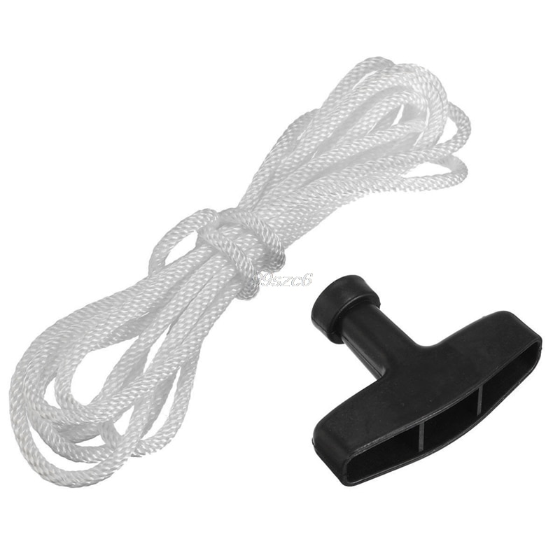 1.1M Lawnmower Recoil Start Starter Cord Rope &amp; Pull Handle Practical Tool Aug10