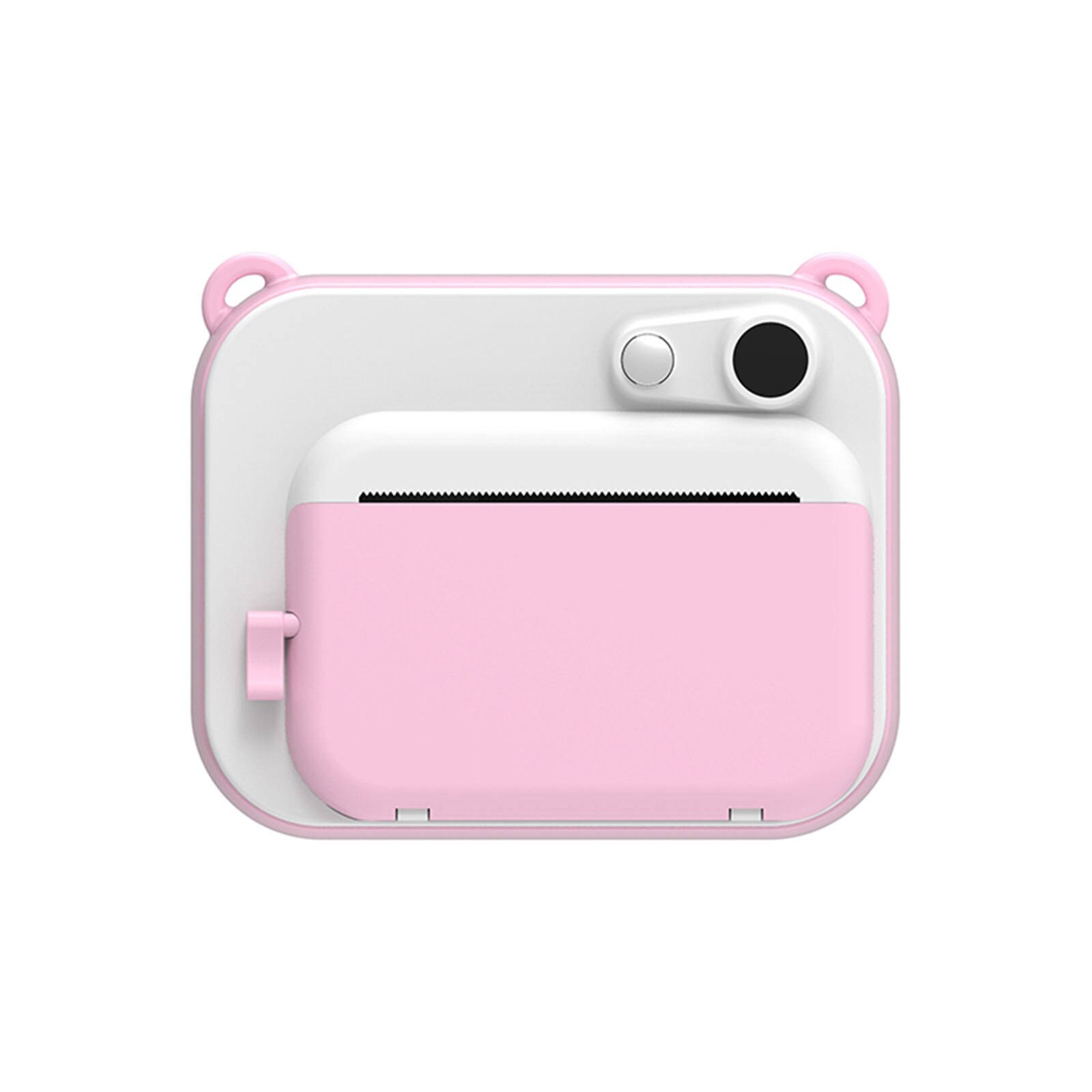 Black and White Print Children\u2019s Camera Photography Ink-free Camera Rechargeable Polaroid: Pink