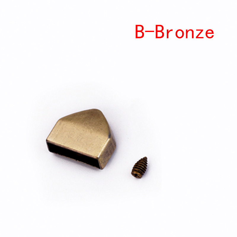 Clip trasero de Metal con cremallera para bolso, tope de enchufe trasero con tornillo, 17mm/14mm, bricolaje, herramienta de cuero artesanal, 10 Uds.: 8