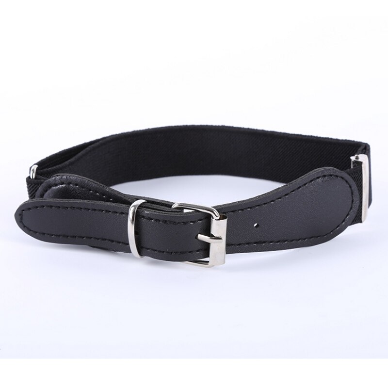 Vrouwen Mannen Multi-Kleur Casual Peuter PU Tailleband Zuigelingsjongen Meisje Riem Lederen Verstelbare: Black