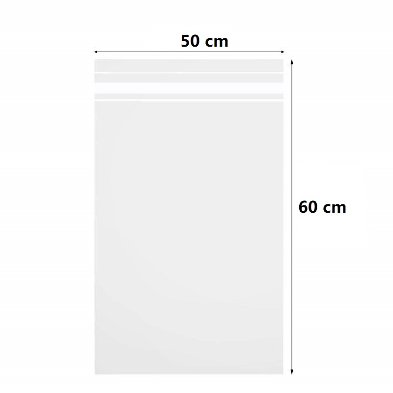 100Pcs/Pack Crystal Clear Resealable Polypropylene Poly Bags for Packaging, Clothing &amp; T Shirts Opp Self Adhesive Plastic Bag: Thickness 0.08mm / G