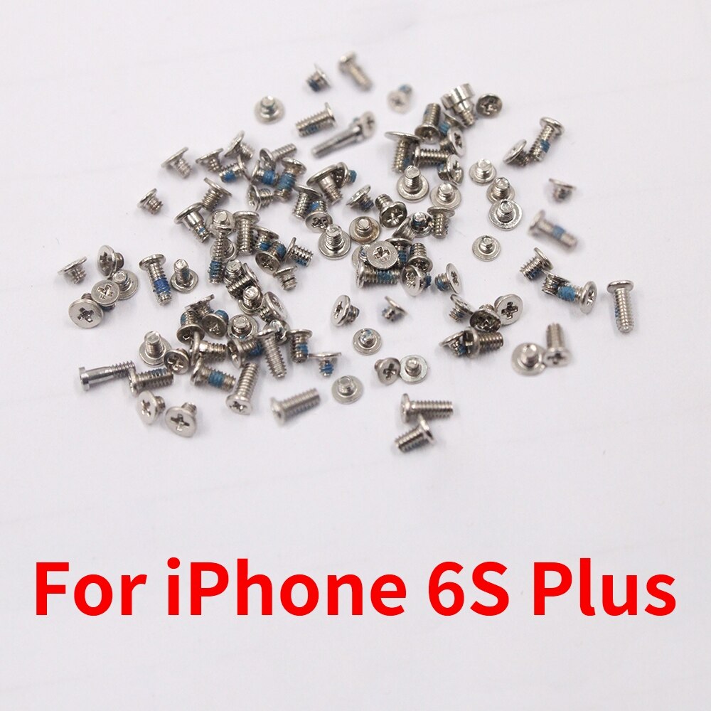 PINZHENG-Kit completo de tornillos para iPhone, juego de tornillos de repuesto, 2 tornillos de base inferior, juego de accesorios, Perno de reparación, 6s, 6/6S Plus: For iPhone 6S Plus