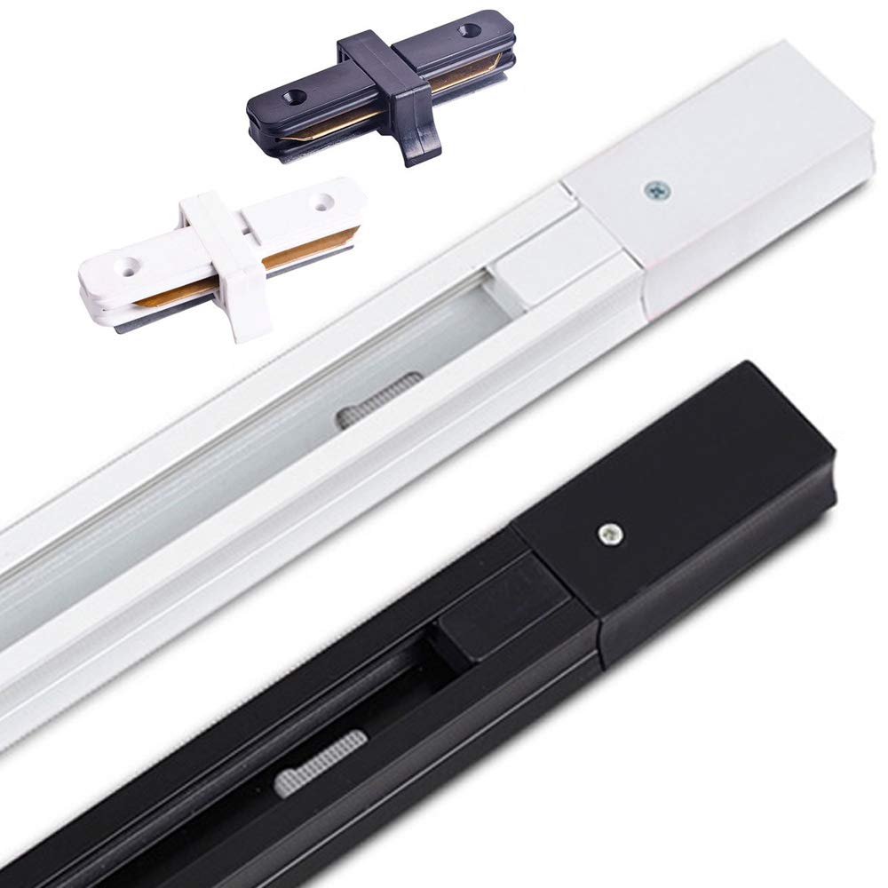 4 stuks LED track rail 2 Draad Universele Rail Connector Voor Moderne Lamp 0.5M dikke aluminium spoor licht LED spotlight rails