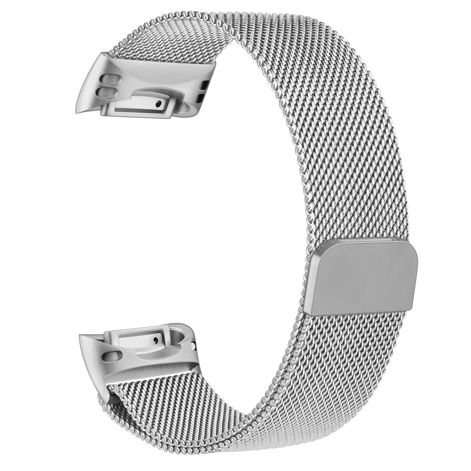 For Fitbit Charge 5 Strap Metal Magnetic Watch Band For Fitbit Charge 5 Band Wristband Watchband Strap Replacement Accessory: Silver