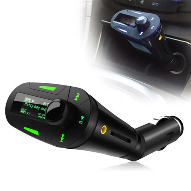Universal Digital Car Kit Wireless FM Transmitter Car MP3 Player Music Player Modulator With RF Remote 3.5MM Aduio Cable