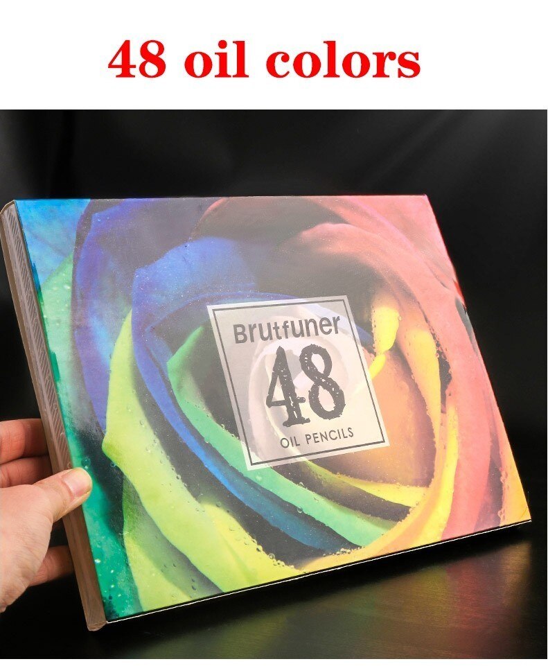 Brutfuner Oil Color Pencils Set 48/72/120/160 Colors Artist Painting Sketching Colored Pencil School Art Supply: 48 Colors