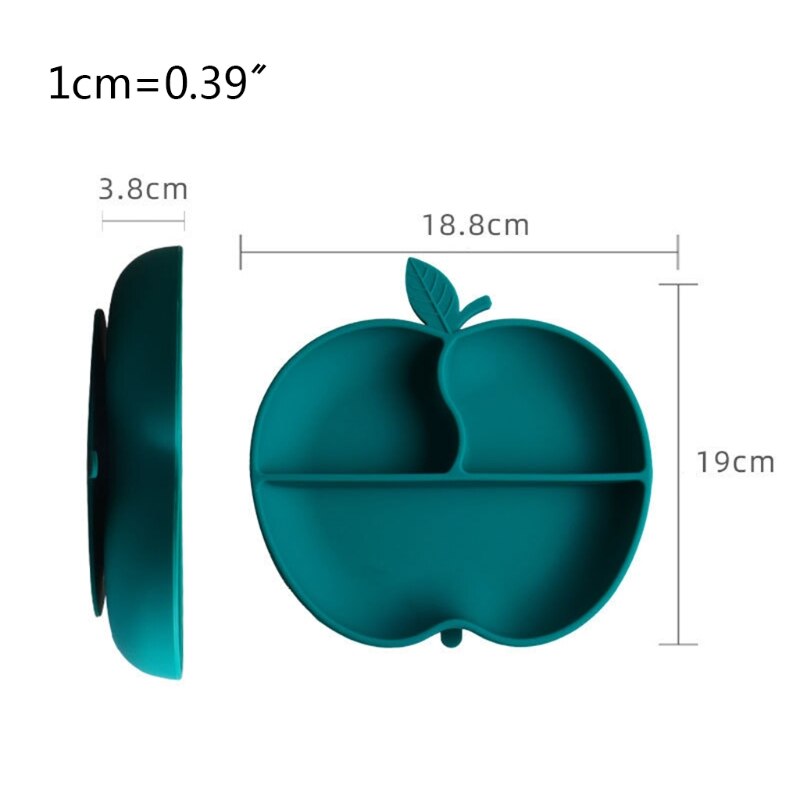 Antislip siliconen zuignap verdeeld bord training eten kom placemat
