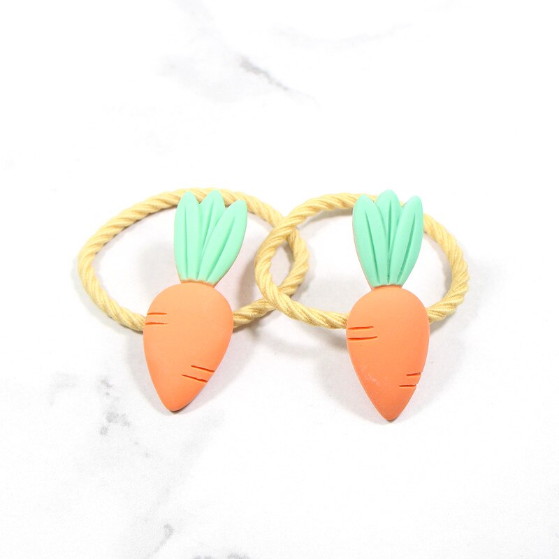 2/10 stuks/set kinderen cartoon beer bloem elastische haarbanden meisjes schattige rubberen banden scrunche kinderen haaraccessoires hoofdtooi: Abol 12