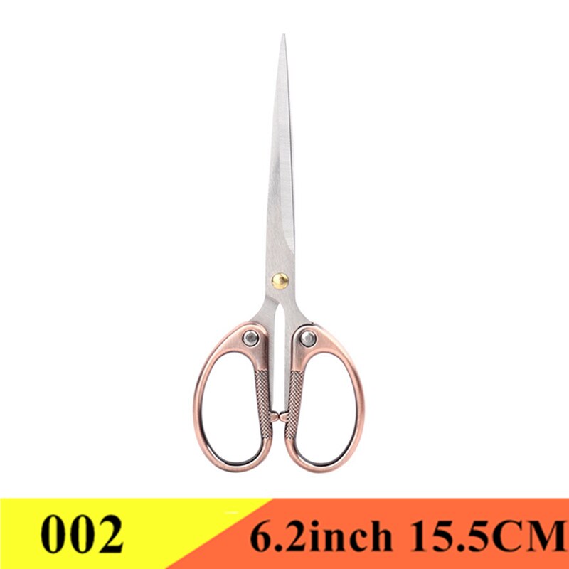 Vintage Scissors Fabric Cutter Tailor&#39;s Scissors Tailor Needlework Sewing Embroidery Office Scissors Stationery DIY Tools Shears: 002 Red Coppe 6.2inc