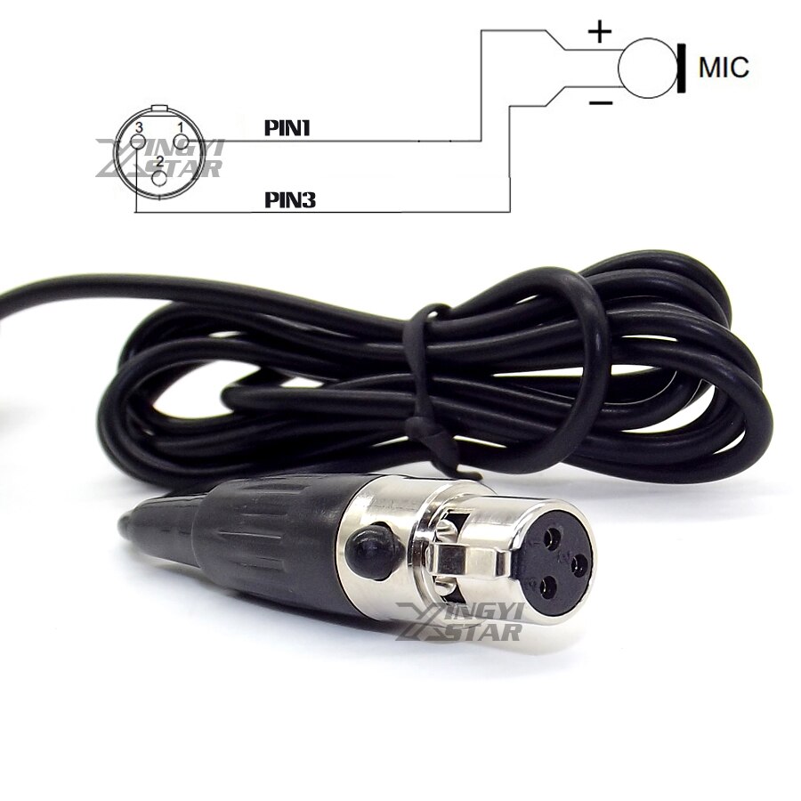 Professionele Microfone Lapela Mini XLR 3 Pin TA3F Tie Clip Op Lavalier Microfoon Revers Mic Voor PC Draadloze BodyPack Zender