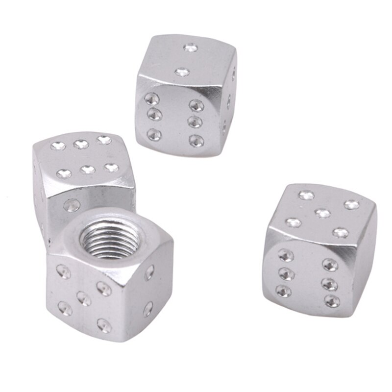 4 Stuks Auto Band Kleurrijke Aluminium Amerikaanse Scorpion Ventieldopje Ventiel Stofkap Autoband Accessoires: SILVER