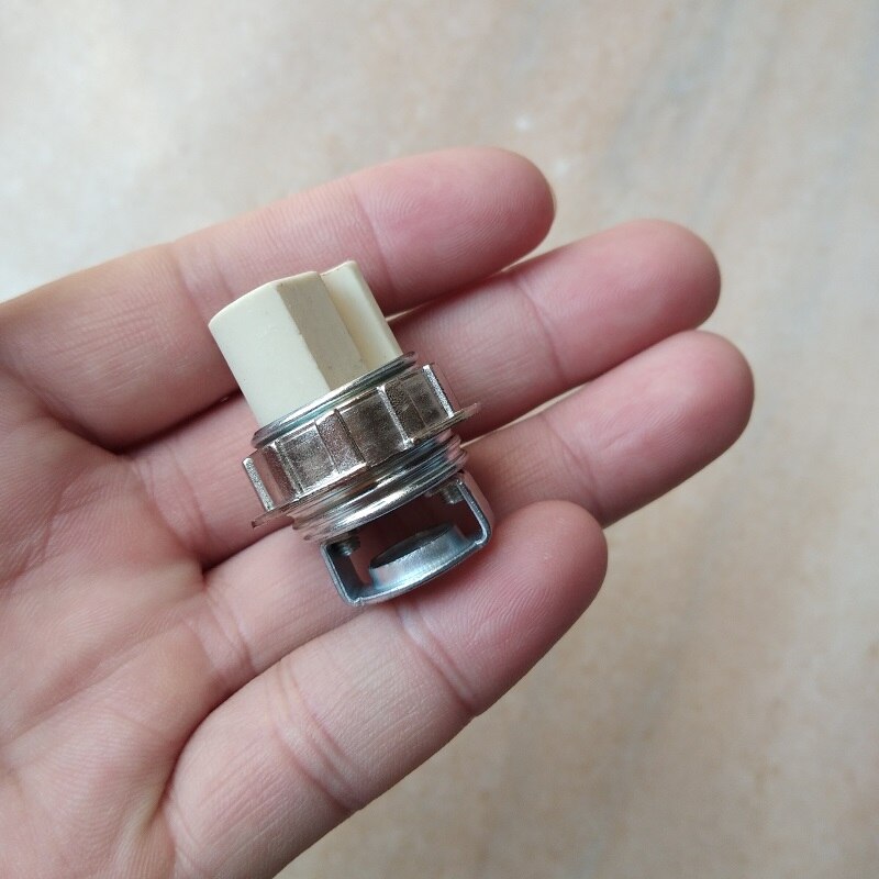 G9 ensemble complet de bases de lampe, G9 douille de lampe avec coque en métal, support de lampe G9 en céramique avec support en métal m10