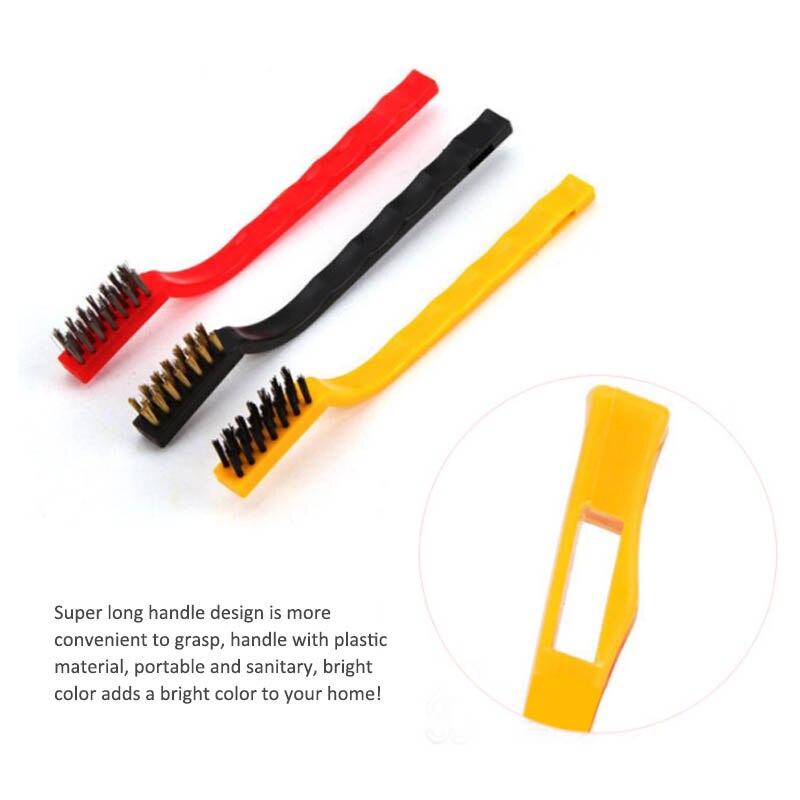 Cepillo de cobre multifuncional para cocina, herramientas de limpieza de estufa de Gas, cepillo de hierro, brochas de fibra de Metal, cepillo de alambre, 3 uds.