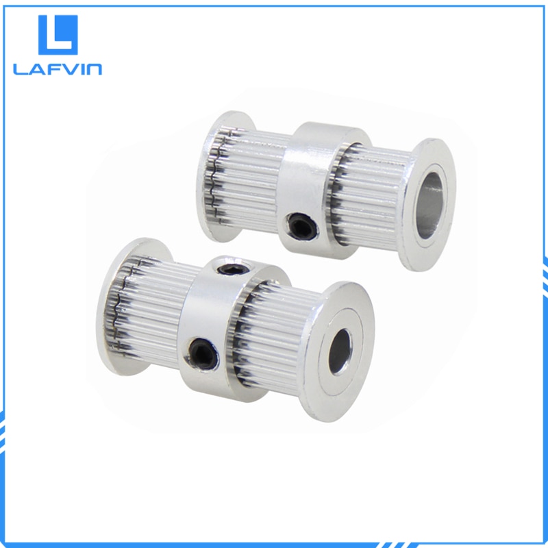 GT2 Double Round-headed Synchronous Wheel 20 Tooth Transmission Gear GT2 Timing Pulley Bore 5mm 8mm 2GT