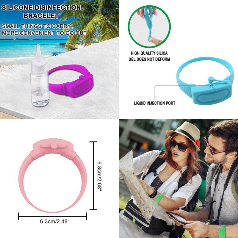Tragbare Armband Pumpen Armband Hand Dispenser Mit Nachfüllbare Schnabel Flasche, Dass Kann Halten Hand Sanitizer Handwäsche Gel