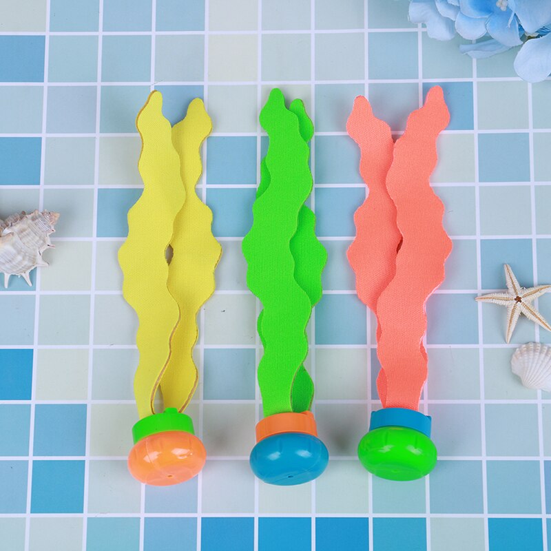 3Pcs Zomer Speelgoed Ouder-kind Water Games Zwembad Games Zeewier Duiken Speelgoed Kind Onderwater Duiken Zeewier Speelgoed Sport Voor Kid