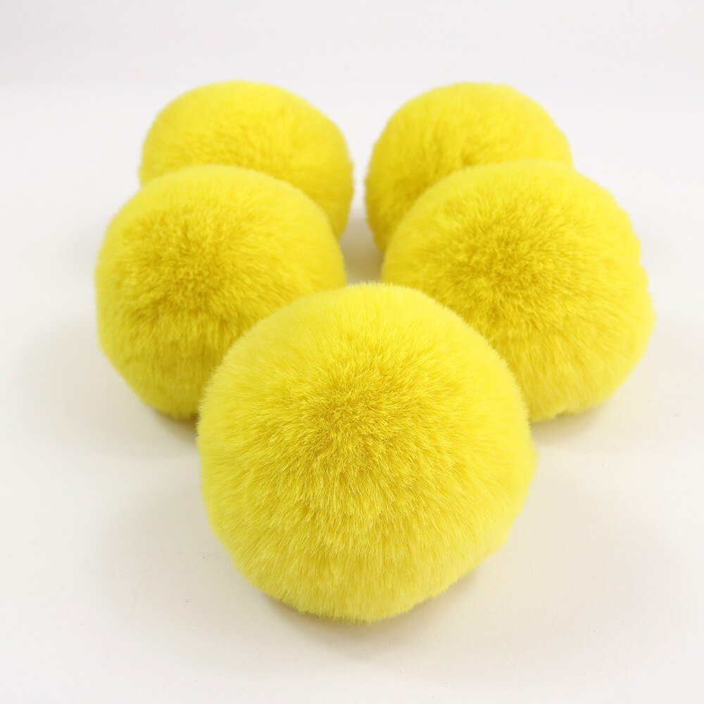 10 CM 1 PCS 20 Kleuren Pluizige Konijnenbont Bal Pompom Kunstmatige Konijnenbont Voor Vrouwen Auto Zak Kledingstuk Sleutel ketting Bont Bal