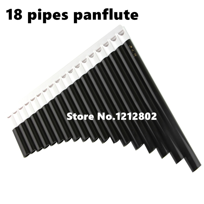 Pan Fluit 18 Buizen Abs Wind Instrument Panfluit C Sleutel Flauta Handgemaakte Panflute Flauta Folk Muziekinstrumenten 18 Buizen Panflute