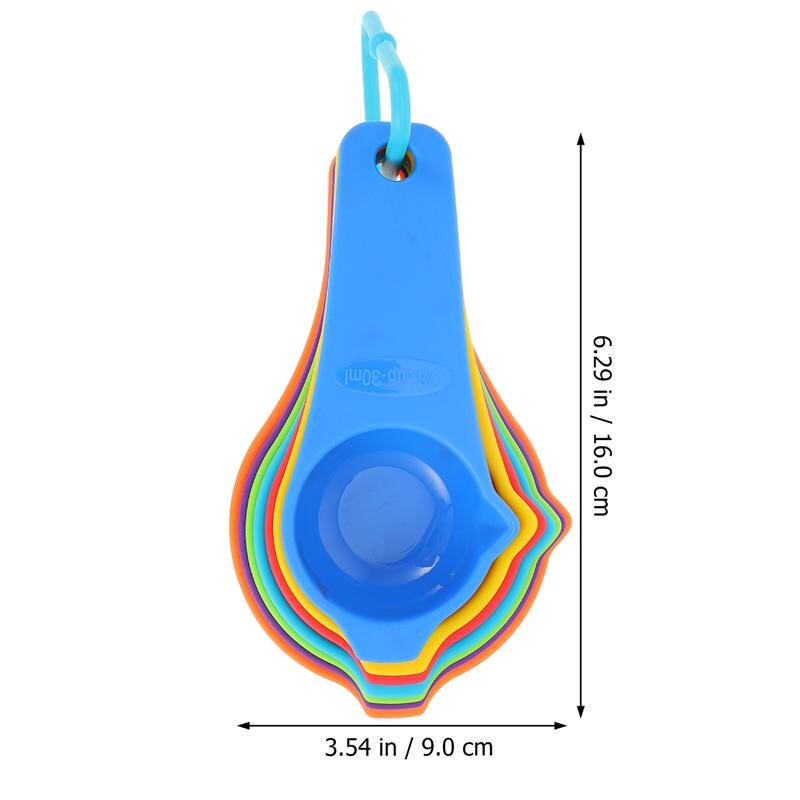 1 Set Home Plastic Measuring Cups Cooking Measuring Spoons Scale Measuring Cups