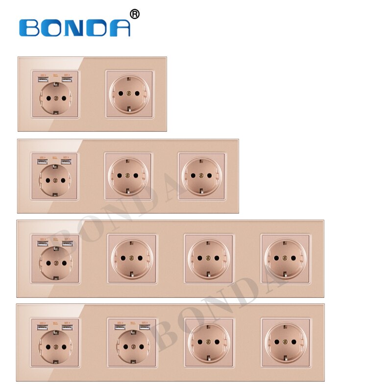 Bonda rf fjernbetjening switch eu  / uk 1/2/3 sort hvidguld 86 * 86 hærdet krystalglas med broadlink rm pro app kontrol