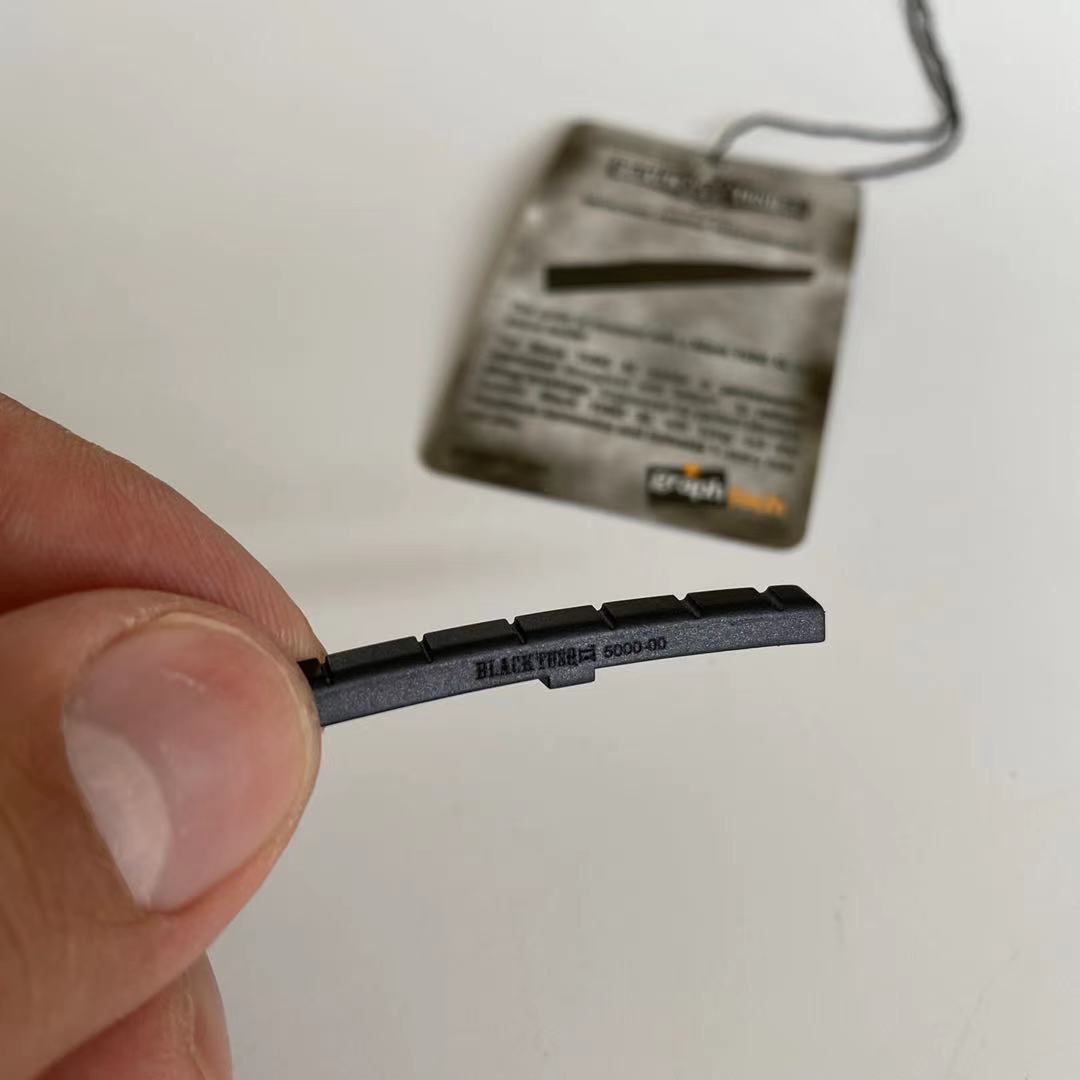 Graph tech Guitar nut Black TUSQ XL 5000-00 flat bottom For st/tele electric guitar parts,made in Canada