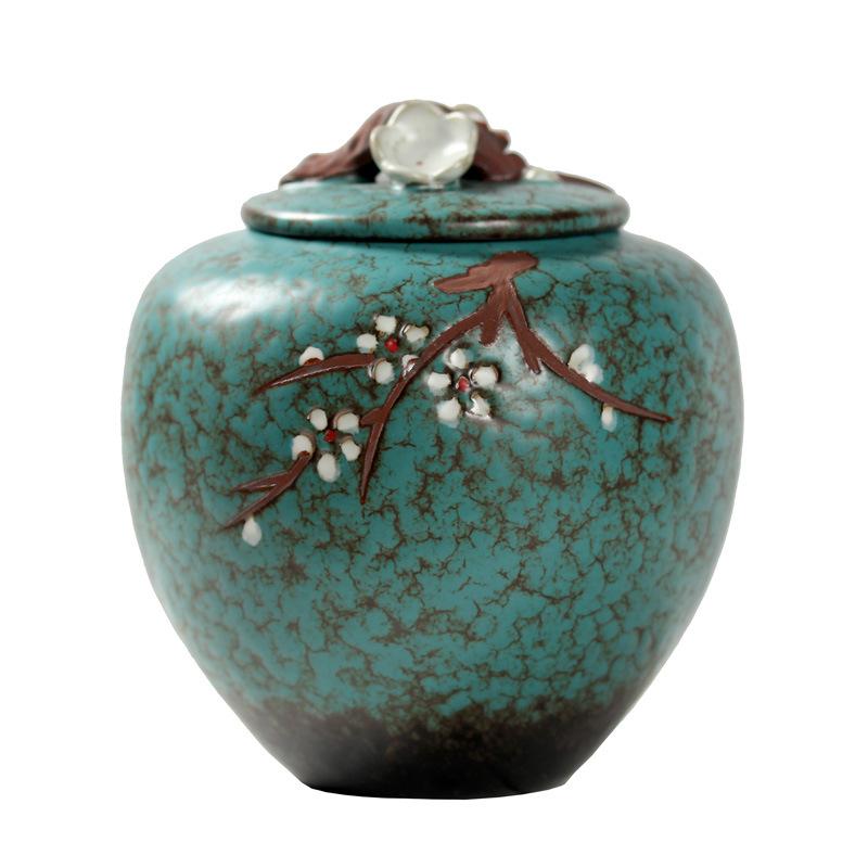 Urn For Human Pet Ashes Caskets Urns Ashes Holder Cremation Ashes Urn Keepsake Columbarium Pets Memorial Seal Urn Storage Jar