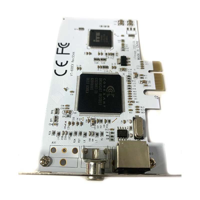 PCI-E Expansion Card PCIE to AV Surveillance HD 640X480 Resolution Video Capture Card Built-in CX23881 Chip