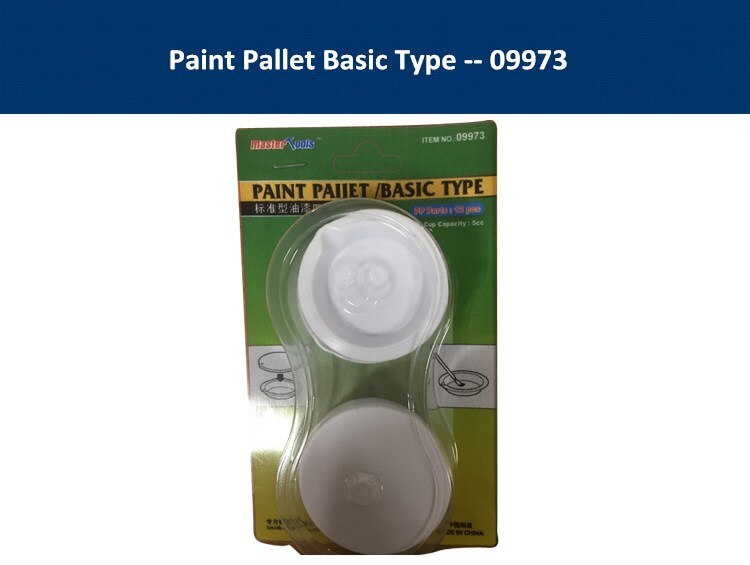 Trumpeter-herramientas maestras 09973 09974 09975, paleta de pintura, con reposabrazos, con modelo de pared de partición, herramienta artesanal para Hobby: 09973 Paint Pallet