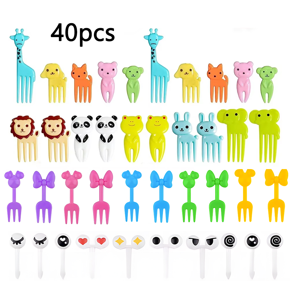 Juego de accesorios para fiambrera Bento escolar para niños con divisores de fiambrera de silicona/horquillas pequeñas para fruta, selecciones de comida/forro de silicona para magdalenas: Castaño
