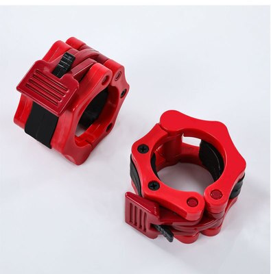 1 Pair Olympic 2" Spinlock Collars Barbell Collar Lock Dumbell Clips Clamp Weight lifting Bar Gym Dumbbell Fitness Body Building: red 30mm