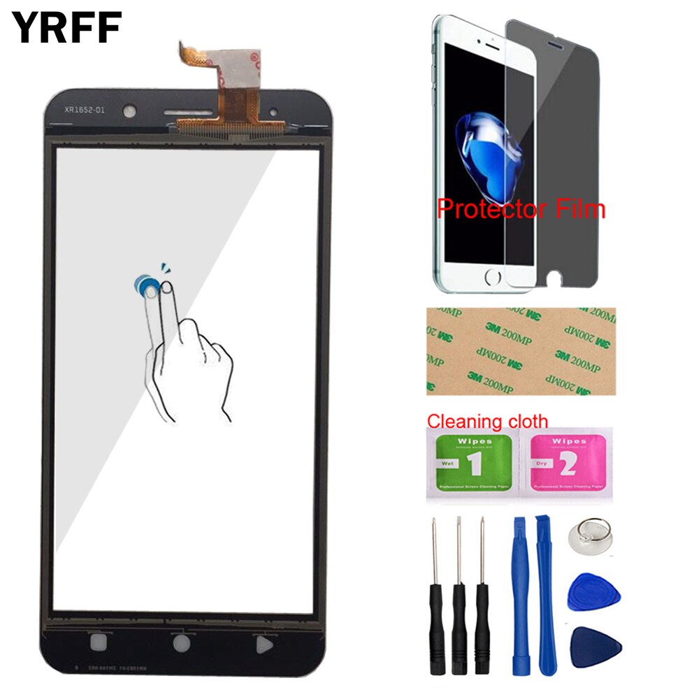 5.0 ''Touchscreen Für Scheitel Beeindrucken Glück Touchscreen Digitizer Tafel Vorderseite Glas Sensor Werkzeuge Protecotr Film Klebstoff