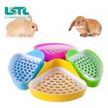 Praktisk kjæledyrkatt kanin tisse toalett smådyr hamster marsvin søppelbrett hjørne kjæledyrtreningsbrett gratis frakt 20