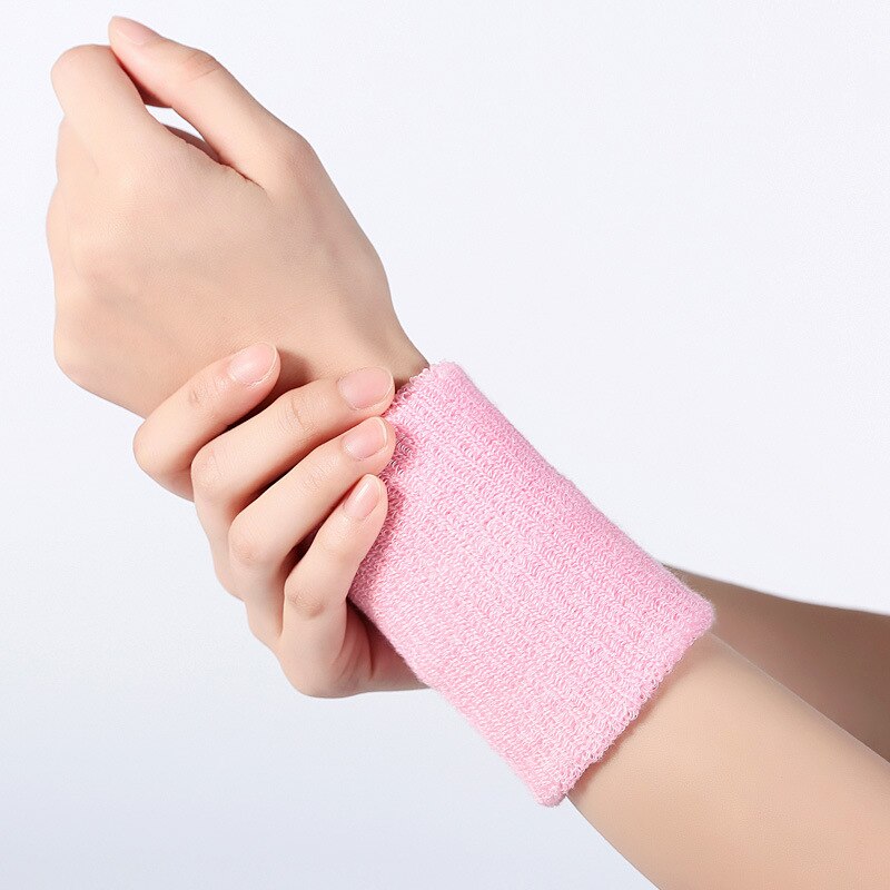 1pc armbånd sports-svedbånd let at tørre åndbart håndbånd sved håndledsstøtte bøjle omslutter vagter til gym volleyball