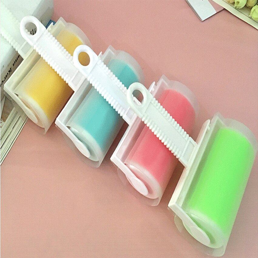 Clean sticky reusable sticky clothes wool dust collector carpet dusting fluffy manual sticky hair roll Lint Sticking Roller