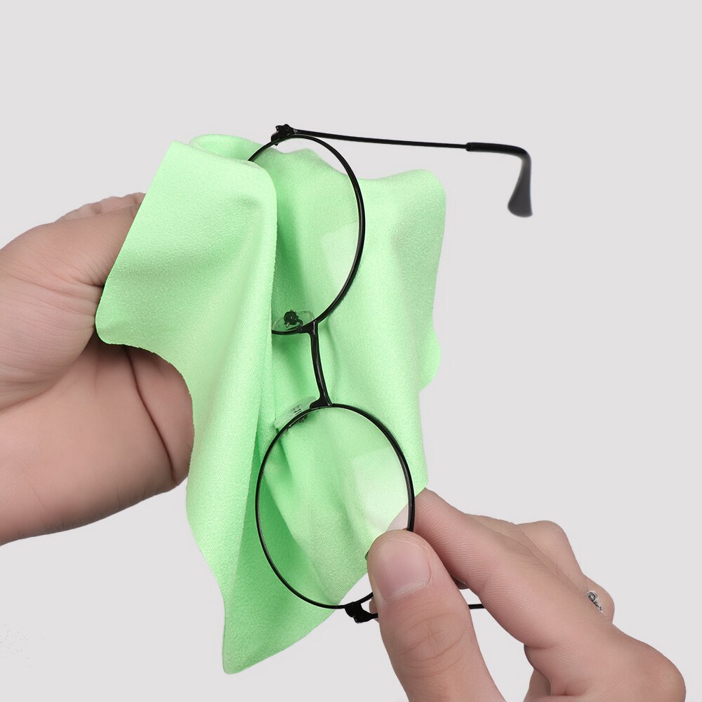 Paño de limpieza de gafas de Color aleatorio, limpiador de microfibra para pantalla de teléfono, gafas de sol, cámara, toallitas, accesorios para gafas, 1 ud.