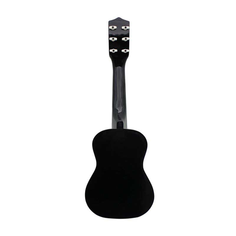 String acoustic gui IRIN Mini 23 Inch Basswood 12 Frets 6 String Acoustic Guitar with Pick and Strings for Kids Beginners(black)