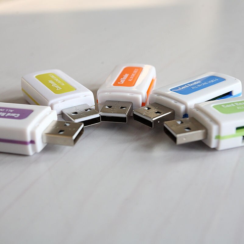 2 stück usb 2.0 speicherkartenleser für  m2 sdhc- 4 in dv- 1 tf-karten