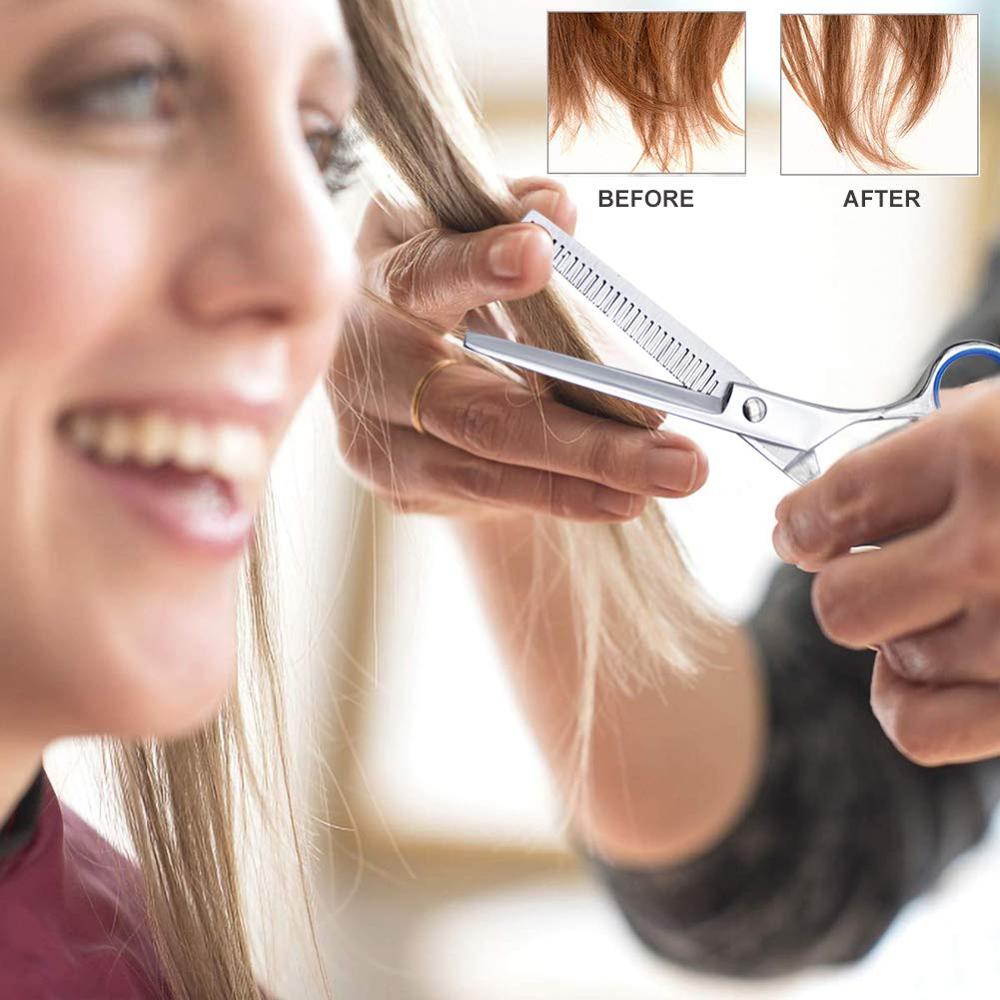 Ciseaux de coiffure professionnels 6 pouces, outil de coiffure, coupe et amincissement