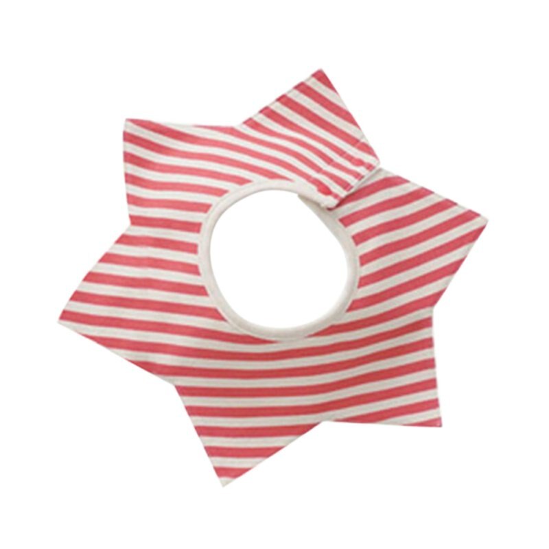 Slabbers Katoen Bloem Ster Babador Vier Layer Waterdichte Kwijl Handdoek Bib Swivel Snap Achthoekige Circulaire Rijst Zak: 1